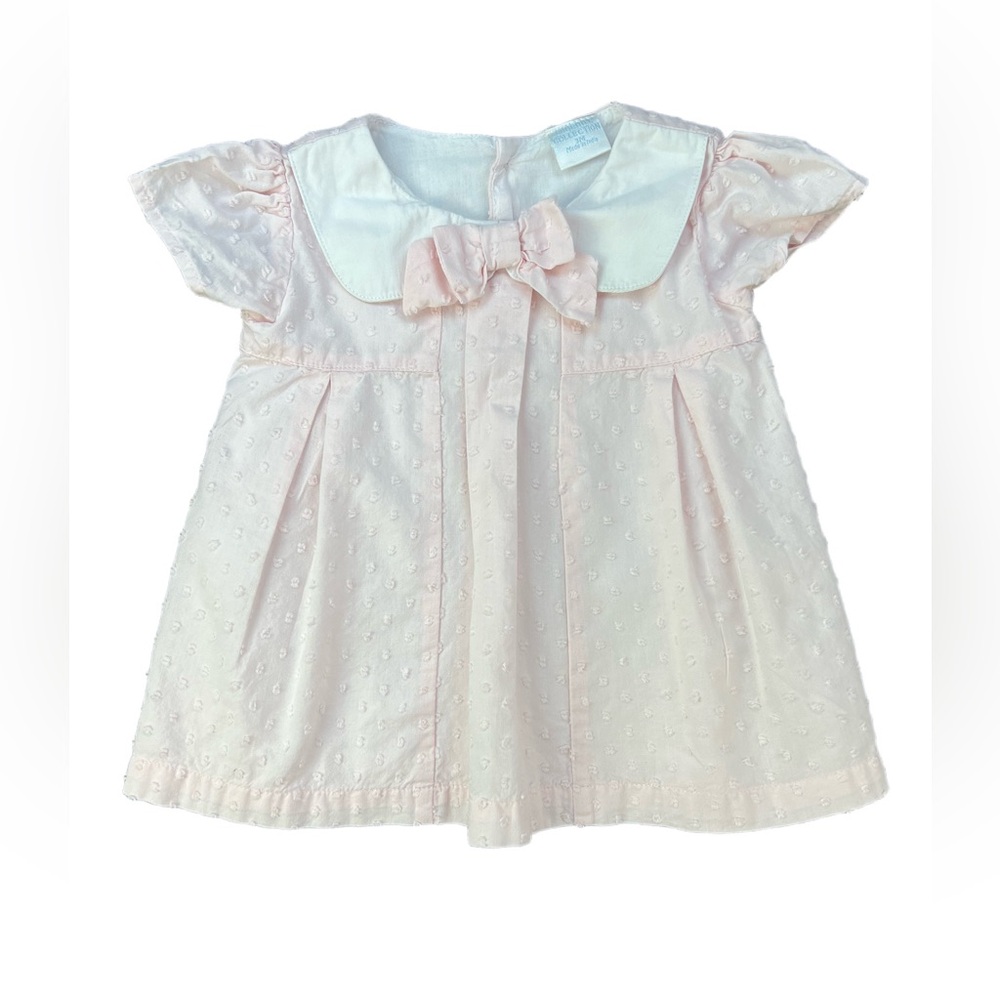 Edgehill Collection Pink and White Kids Dress